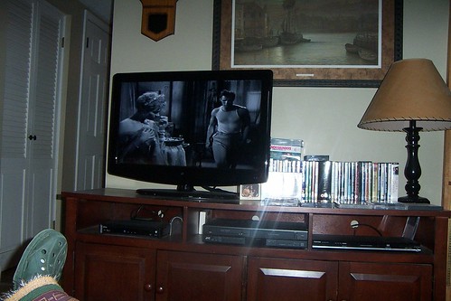 The classic movie for today, A Streetcar Named Desire, Vivien Leigh and Marlon Brando on the screen...