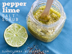 Pepper Lime Salt Scrub DIY