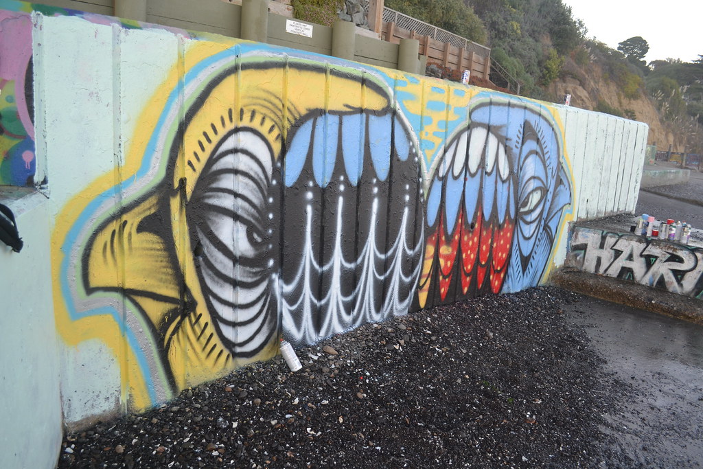 GHOST OWL, Graffiti, the yard, Northbay, 
