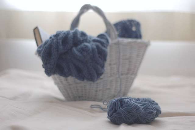 the knitting basket