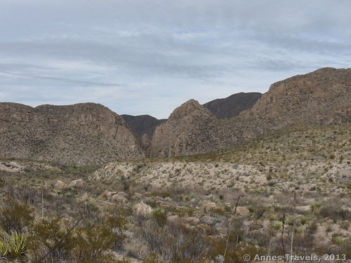 Hiking an early part of the Marufo Vega / Strawhouse / Ore Terminal Trails, Big Bend National Park, Texas