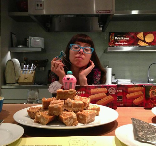 Me and my Salted butterscotch cashew shortbread bars