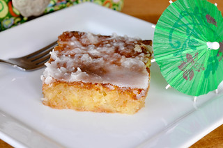 Pineapple Coconut Sheet Cake from Fact Woman and Buttercream Lane Blogs
