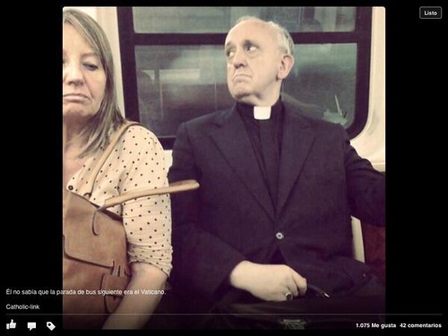 el Papa en el metro