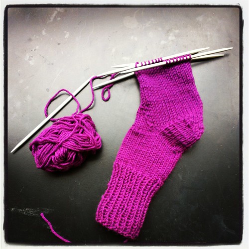 Why buy socks when you can knit them yourself?  :) by Seayard