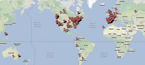 Locations of the Top 500 Community Managers