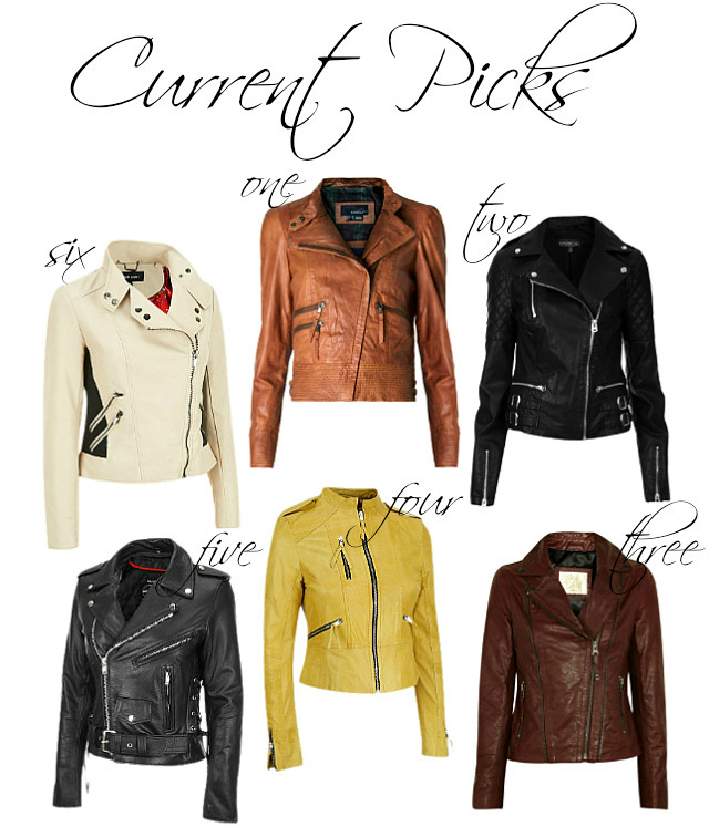 Current Picks Leather Jackets Edit
