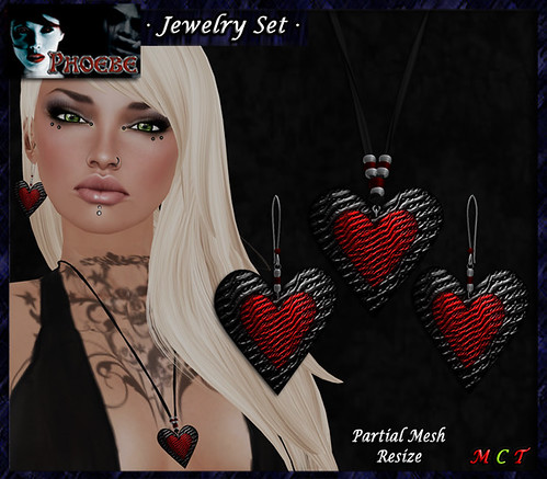 P Passion Jewelry Set ~Black-Red~ (PMESH)