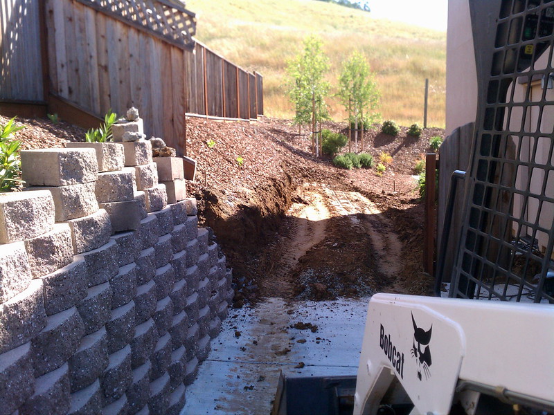 Excavation For Retaining Wall & New Concrete