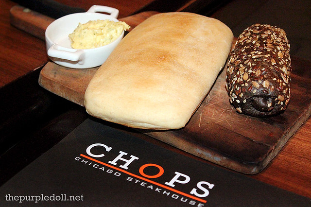 Complimentary Ciabatta and Whole Wheat Rolls with Whipped Butter
