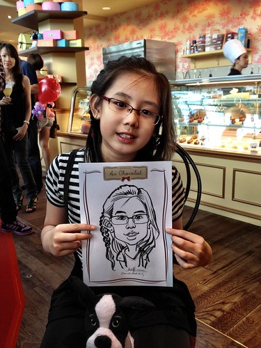 caricature live sketching for Au Chocolat Opening - Day 2 - 14