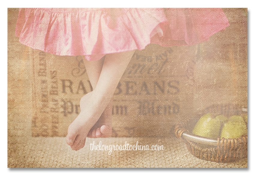 Burlap Pears and Pretty Feet BLOG