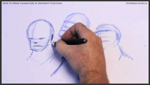 learn how to draw characters in different positions 009