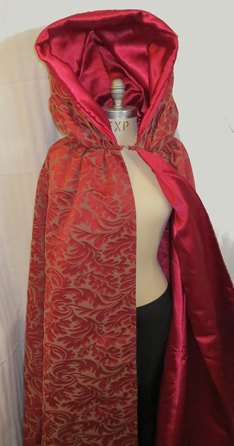 front with hood pinned up