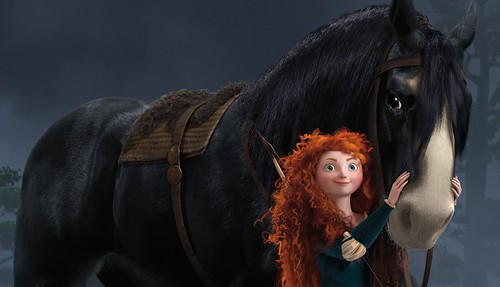 The star of Brave and her beloved horse.