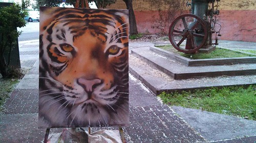Tiger on canvas by fasmgg