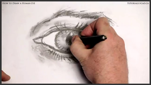 learn how to draw a human eye 023
