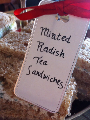 Minted Radish Tea Sandwiches