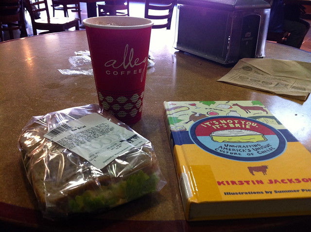 Lunch, coffee, book