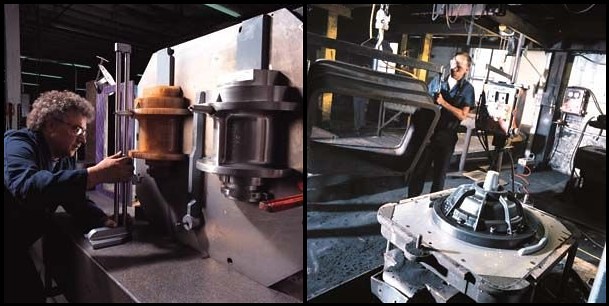 Crowe Foundry employees at work (photos from Crowe Foundry website)