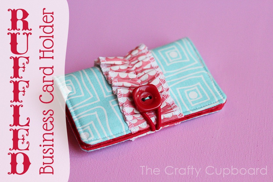 Ruffled Business Card Holder by the Crafty Cupboard