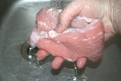15 - Kalbsfleisch waschen / Wash veal