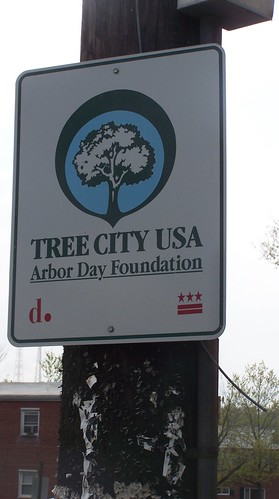 DC, Tree City USA street sign