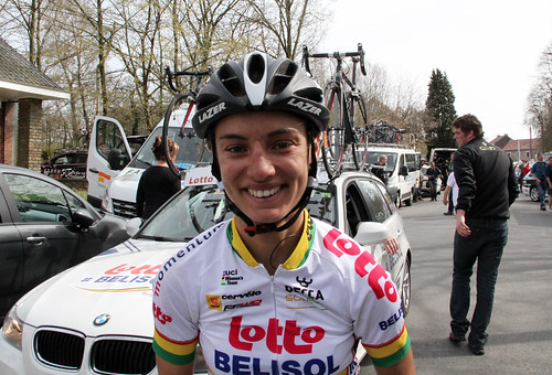Ashleigh Moolman, after coming third in La Flèche Wallonne