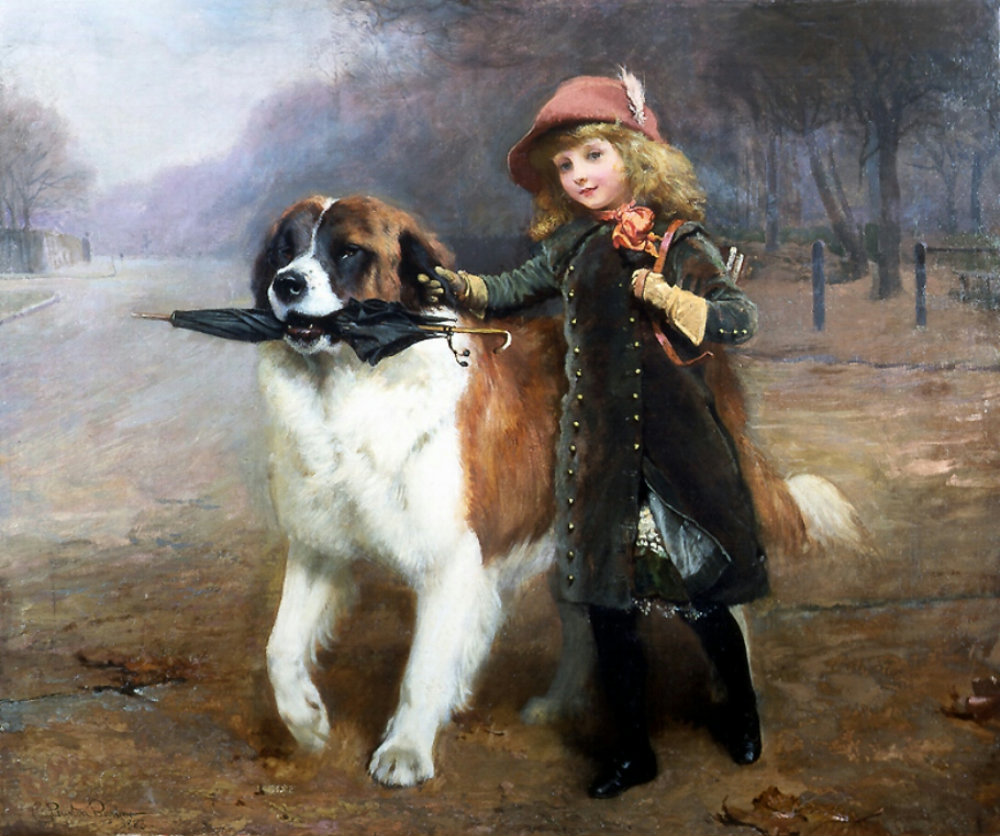 Off to School by Charles Burton Barber, 1883