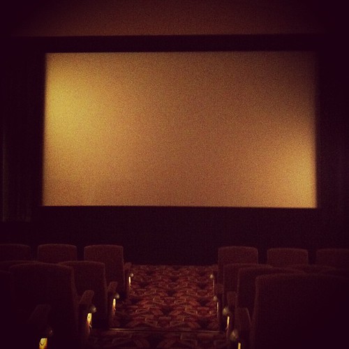 Best time of day for a movie. No one here.