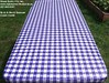 blue & white long table
