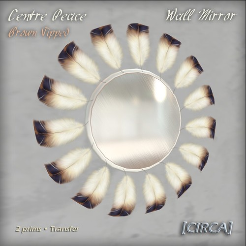 [CIRCA] - Centre Peace - Wall Mirror - Brown Tipped