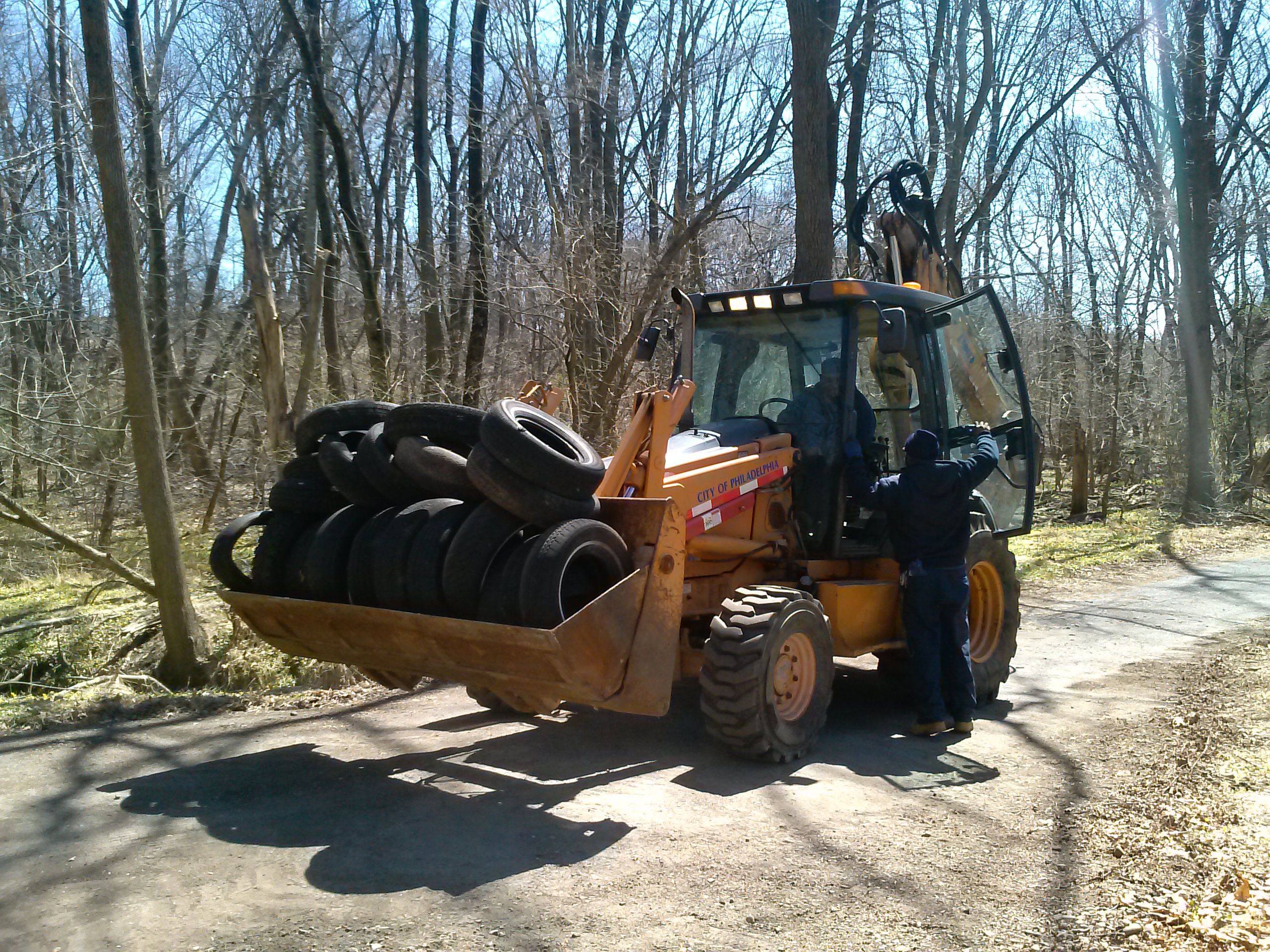Cleaning up Tacony Creek Park