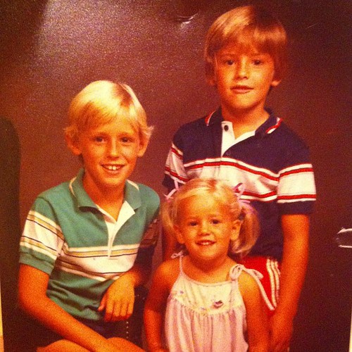 1984 or 1985, the brothers and I. #tbt @xophmiller @cdfmatt
