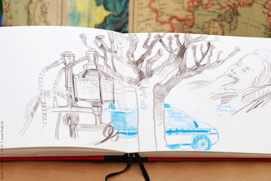 Рисовальный флешмоб Nr. 49: результаты зарисовок уличного транспорта My sketch flash mob