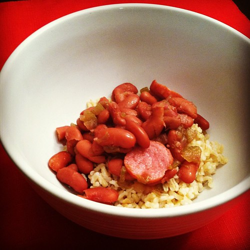 Red beans and rice... #mardigras at home!