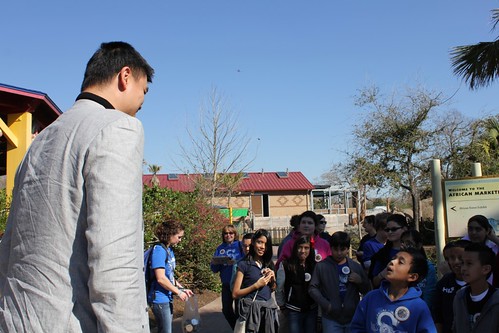February 14th, 2013 - Yao Ming meets with some children at the Houston Zoo