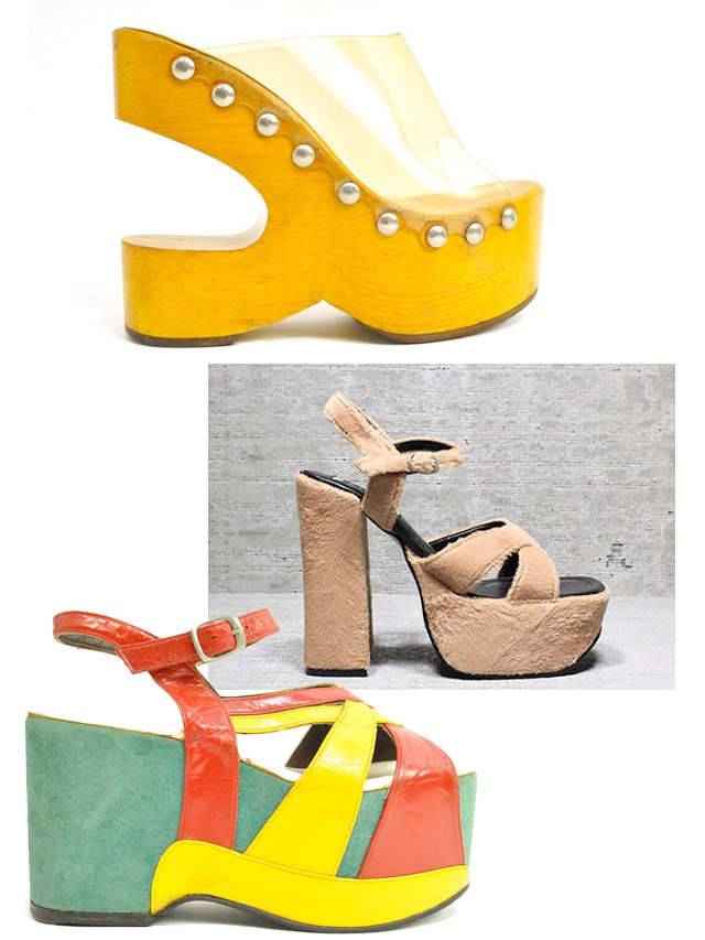 vintage platform shoe, SS2013, metallic, vintage, style blog my fair vanity