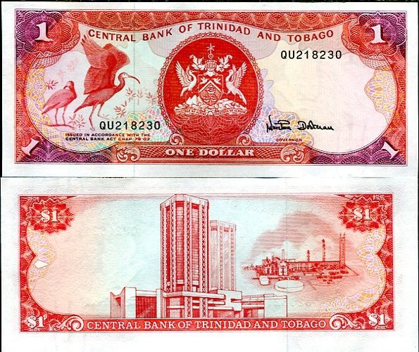 1 Dolár Trinidad Tobago 1985, Pick 36