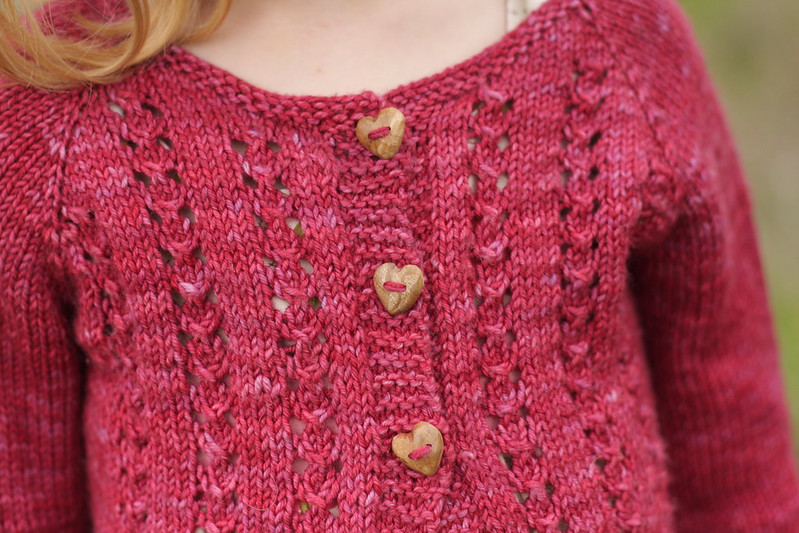 Easter Sunday Sweater (with Wooly Moss Roots buttons)