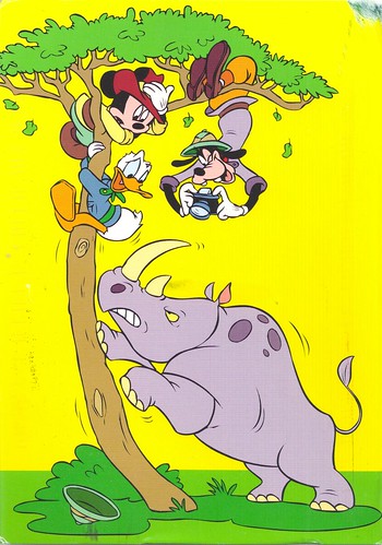Mickey, Donald & Goofy Postcard