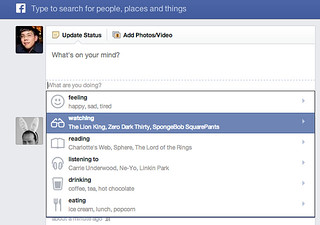 Adding What you're doing to Status updates