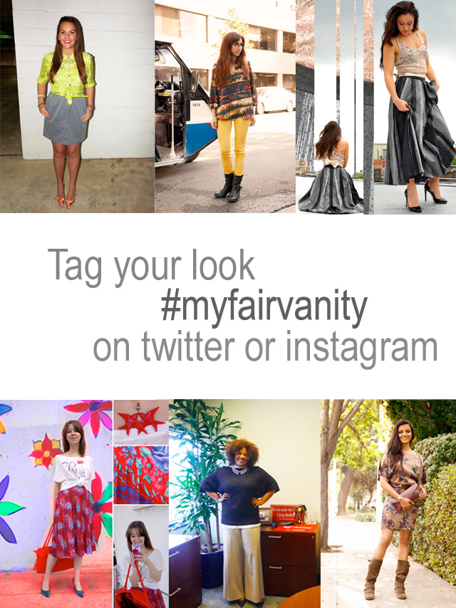 tag your look my fair vanity on twitter or instagram for shoutout