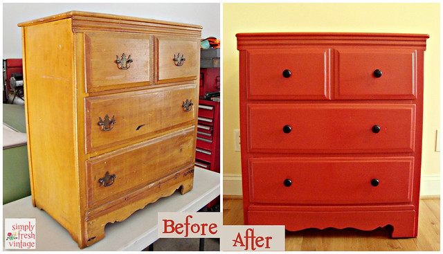 Vintage Dresser Before/After