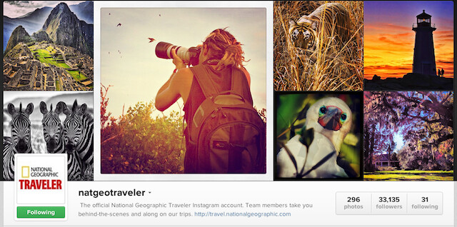 National Geographic Traveler Instagram