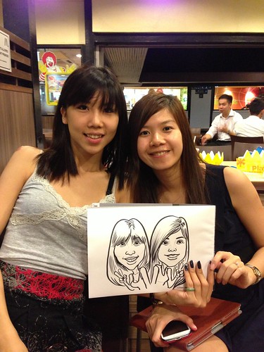 caricature live sketching for birthday party - 1