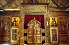Iconostase au monastère Saint Silouane