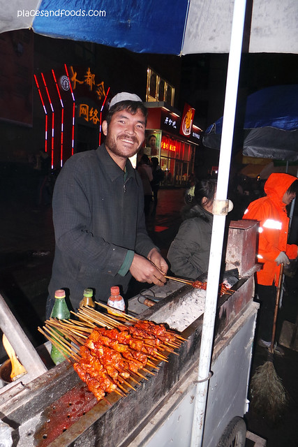nanning street food xinjiang skewers