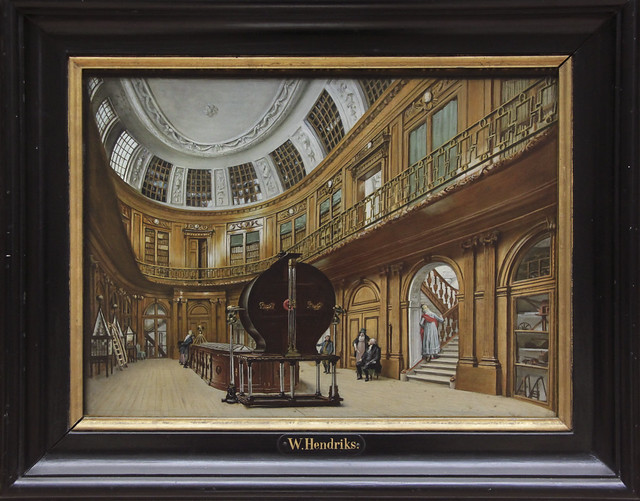 Interieur van de Ovale Zaal in Teylers Museum, Wybrand Hendriks 1819