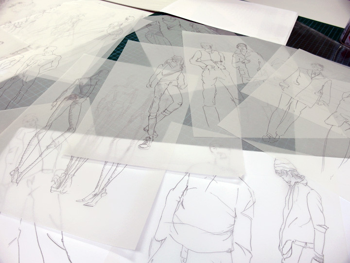 MDIS School of Fashion and Design lecturer sketches